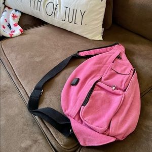 NWOT Fuchsia Pink Sling Back/Front Pack